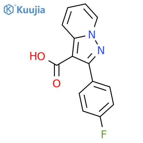 PYRAZOLO[1,5-A]PYRIDINE-3-CARBOXYLIC ACID, 2-(4-FLUOROPHENYL)- structure