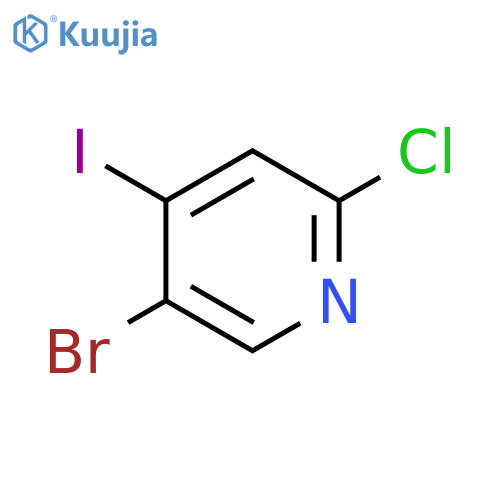 5-Bromo-2-chloro-4-iodopyridine structure