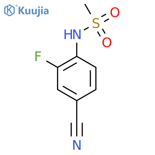 N-(4-Cyano-2-fluorophenyl)methanesulfonamide structure