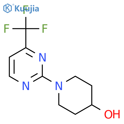 1-[4-(trifluoromethyl)pyrimidin-2-yl]piperidin-4-ol structure