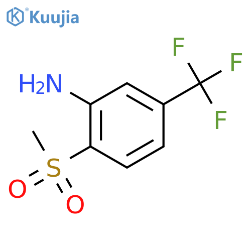 2-methylsulfonyl-5-(trifluoromethyl)aniline structure