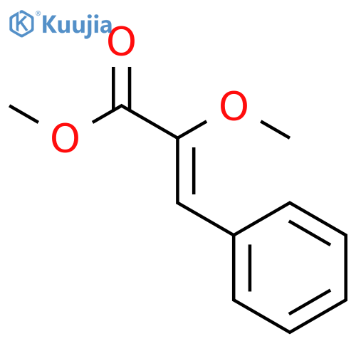 Methyl 2-methoxy-3-phenylprop-2-enoate structure