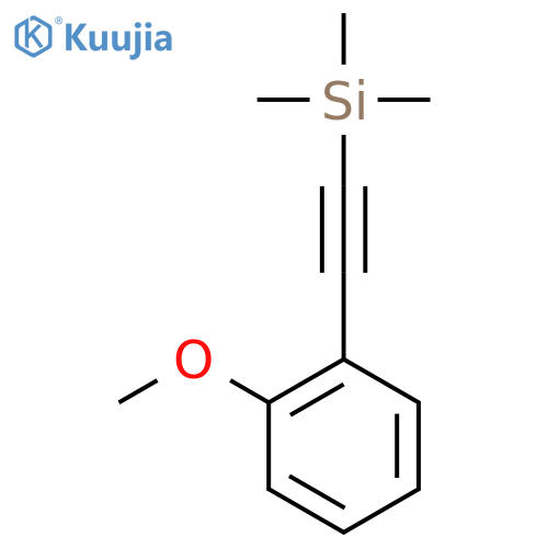 Benzene,1-methoxy-2-[2-(trimethylsilyl)ethynyl]- structure