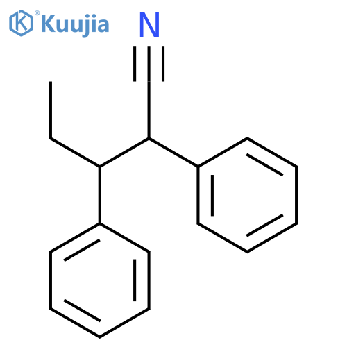 Benzenepropanenitrile, b-ethyl-a-phenyl- structure