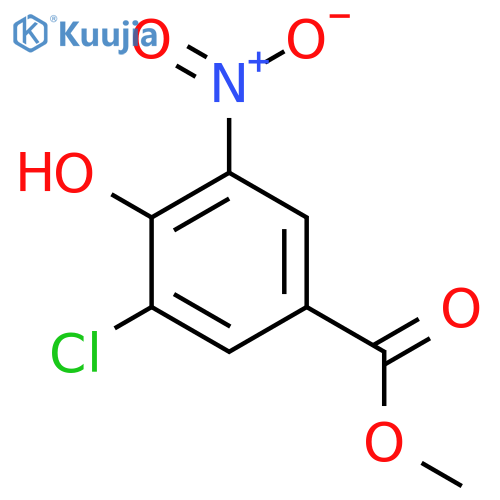 methyl 3-chloro-4-hydroxy-5-nitro-benzoate structure