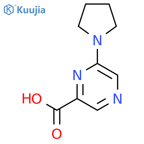 6-(Pyrrolidin-1-yl)pyrazine-2-carboxylic Acid structure
