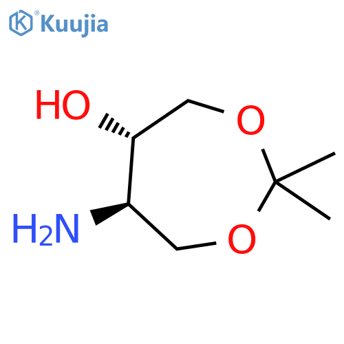 (5S,6R)-6-amino-2,2-dimethyl-1,3-dioxepan-5-ol structure