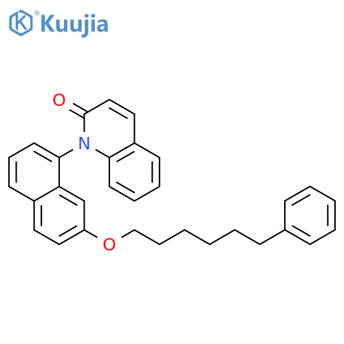 2(1H)-QUINOLINONE, 1-[7-[(6-PHENYLHEXYL)OXY]-1-NAPHTHALENYL]- structure