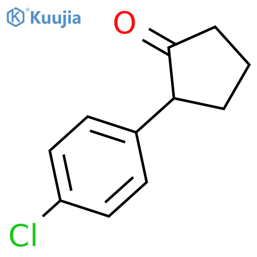 2-(4-chlorophenyl)cyclopentan-1-one structure