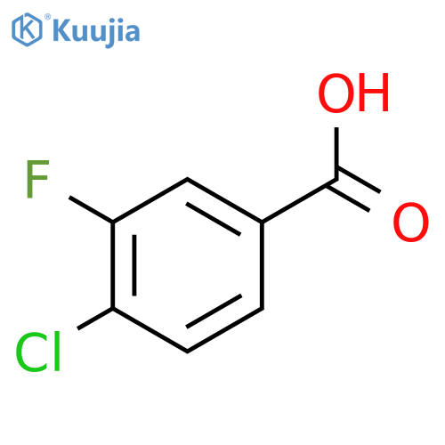 4-Chloro-3-fluorobenzoic acid structure