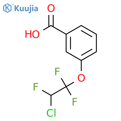 Benzoic acid, 3-(2-chloro-1,1,2-trifluoroethoxy)- structure