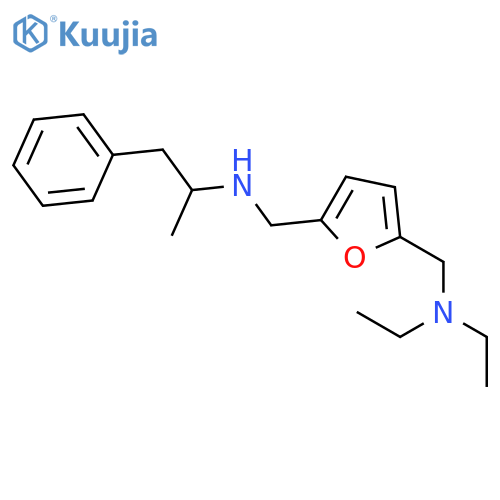 2,5-Furandimethanamine, N,N-diethyl-N'-(1-methyl-2-phenylethyl)- structure