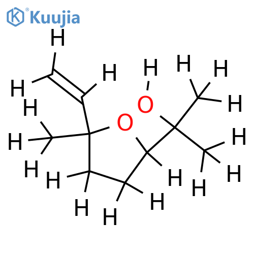 (cis-5-ethenyltetrahydro-5-methylfuran-2-yl)propan-2-ol structure