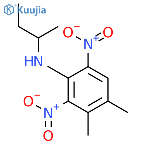 3,4-Dimethyl-N-(1-methylpropyl)-2,6-dinitrobenzenamine structure