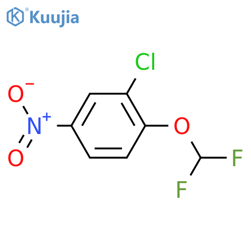 2-Chloro-1-(difluoromethoxy)-4-nitrobenzene structure