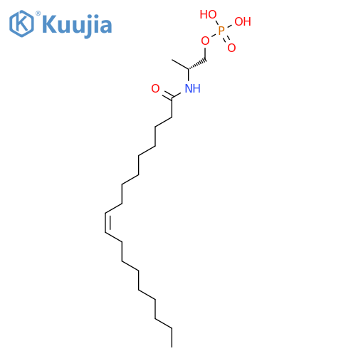 9-OCTADECENAMIDE, N-[(1R)-1-METHYL-2-(PHOSPHONOOXY)ETHYL]-, (9Z)- structure