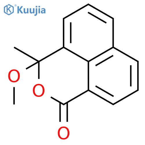 1H,3H-Naphtho[1,8-cd]pyran-1-one, 3-methoxy-3-methyl- structure