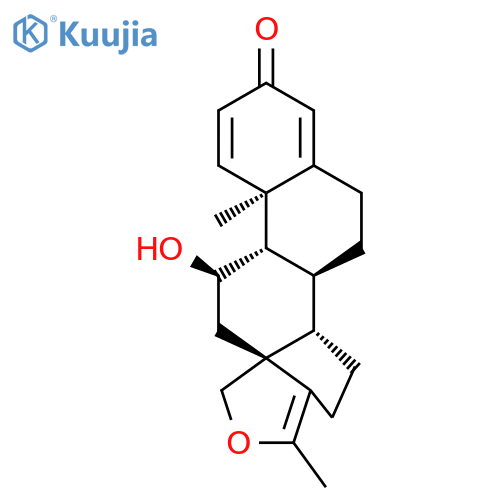 Pregna-1,4,17(20)-trien-3-one, 18,20-epoxy-11-hydroxy-, (11a)- structure
