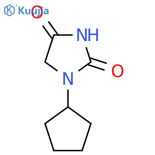 1-Cyclopentylimidazolidine-2,4-dione structure