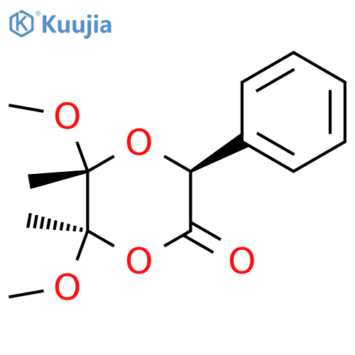 (3S,5R,6R)-5,6-dimethoxy-5,6-dimethyl-3-phenyl-1,4-dioxan-2-one structure