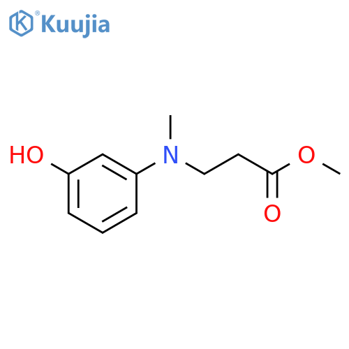 N-(3-Hydroxyphenyl)-N-methyl-b-alanine Methyl Ester structure