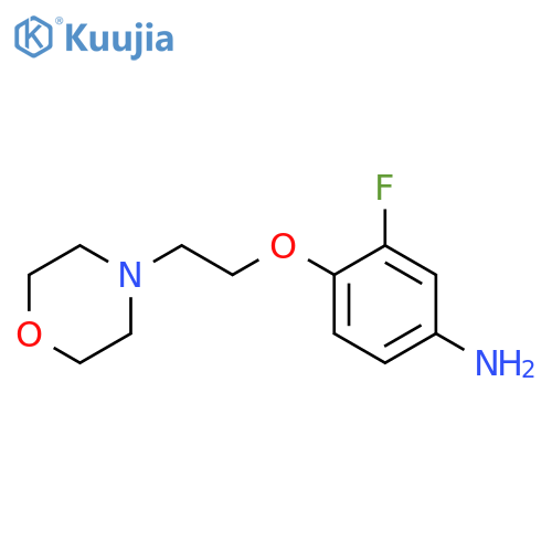 3-Fluoro-4-2-(4-morpholinyl)ethoxyphenylamine structure