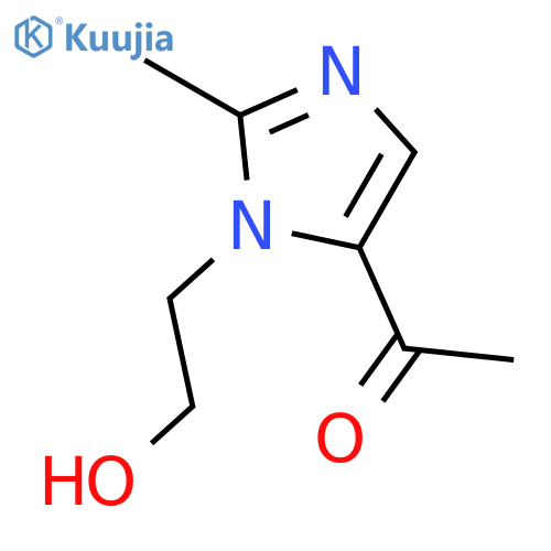 Ethanone, 1-[1-(2-hydroxyethyl)-2-methyl-1h-imidazol-5-yl]-(9ci) structure