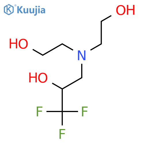 3-bis(2-hydroxyethyl)amino-1,1,1-trifluoropropan-2-ol structure