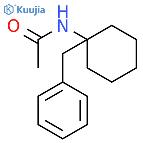 Acetamide, N-(1-(phenylmethyl)cyclohexyl)- structure