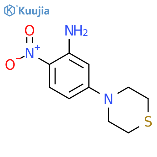 2-Nitro-5-(thiomorpholin-4-yl)aniline structure