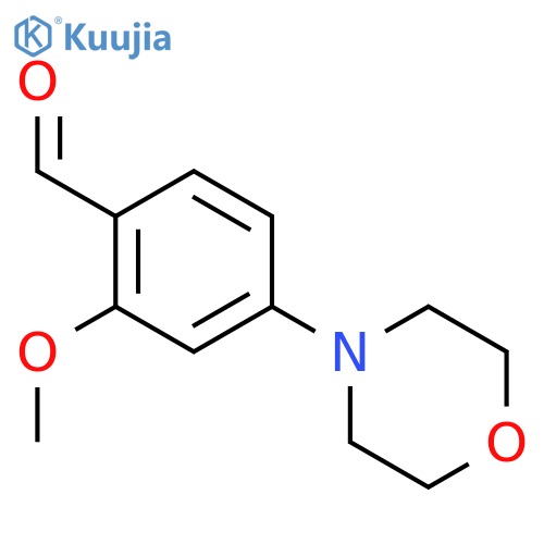2-methoxy-4-(morpholin-4-yl)benzaldehyde structure