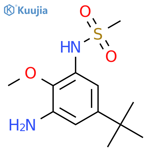 N-(3-Amino-5-tert-butyl-2-methoxy-phenyl)-methanesulfonamide structure