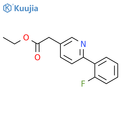 Ethyl [6-(2-fluorophenyl)pyridin-3-yl]acetate structure