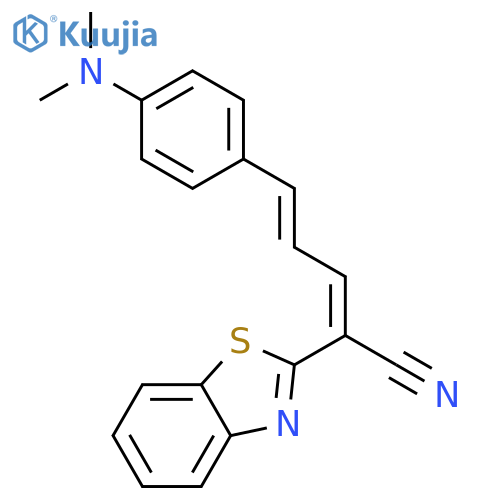 2-Benzothiazoleacetonitrile,a-[3-[4-(dimethylamino)phenyl]-2-propen-1-ylidene]- structure