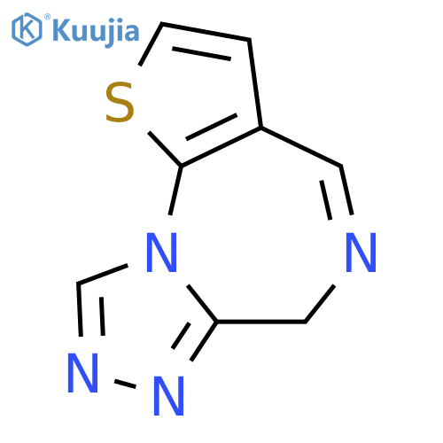 6H-Thieno[3,2-f][1,2,4]triazolo[4,3-a][1,4]diazepine structure