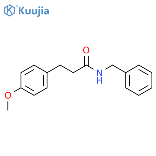 Hydrocinnamamide, N-benzyl-p-methoxy- structure