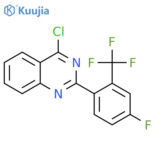 Quinazoline, 4-chloro-2-[4-fluoro-2-(trifluoromethyl)phenyl]- structure