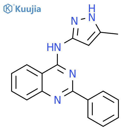 4-QUINAZOLINAMINE, N-(5-METHYL-1H-PYRAZOL-3-YL)-2-PHENYL- structure