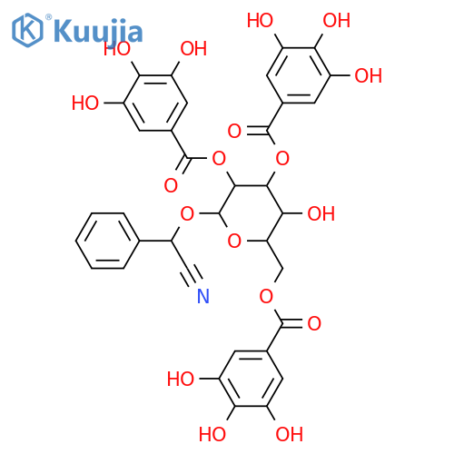 Prunasin 2',3',6'-tri-O-gallate structure