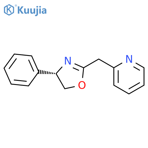 Pyridine, 2-[[(4S)-4,5-dihydro-4-phenyl-2-oxazolyl]methyl]- structure