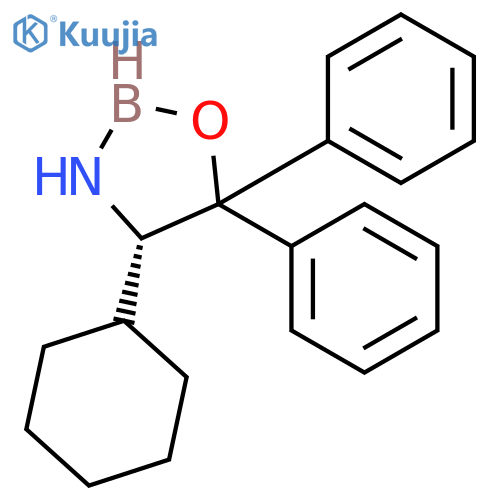 1,3,2-OXAZABOROLIDINE, 4-CYCLOHEXYL-5,5-DIPHENYL-, (4S)- structure