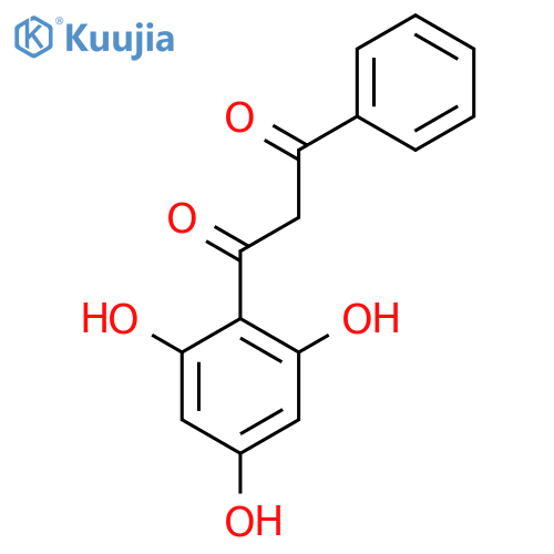 1-Phenyl-3-(2,4,6-trihydroxyphenyl)-1,3-propanedione structure