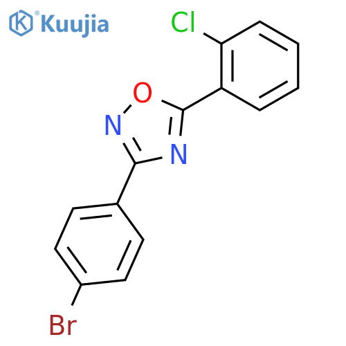 3-(4-Bromophenyl)-5-(2-chlorophenyl)-1,2,4-oxadiazole structure