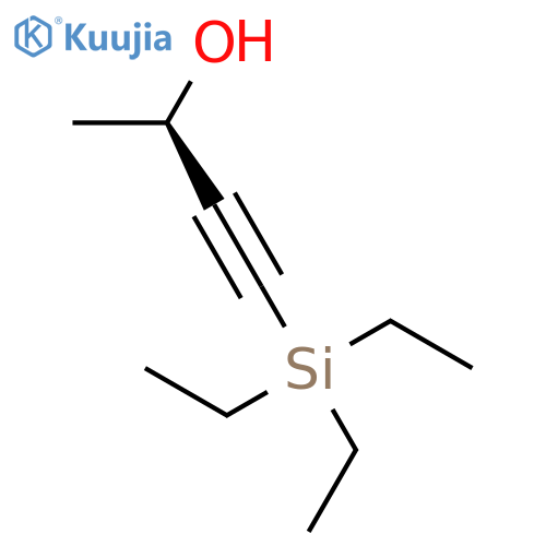 3-Butyn-2-ol, 4-(triethylsilyl)-, (2R)- structure
