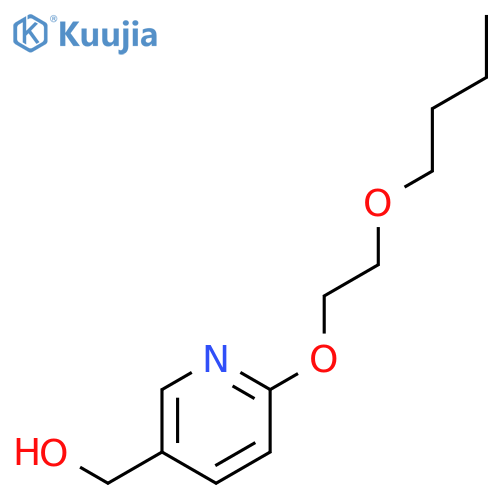 3-PYRIDINEMETHANOL, 6-(2-BUTOXYETHOXY)- structure