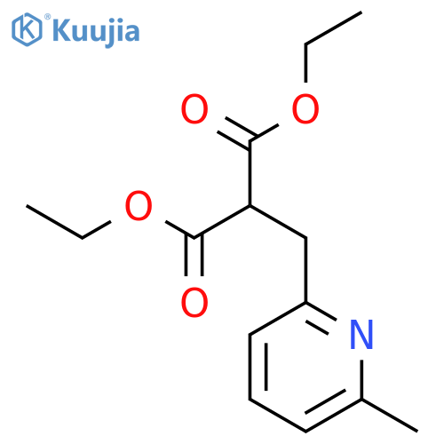 PROPANEDIOIC ACID, [(6-METHYL-2-PYRIDINYL)METHYL]-, DIETHYL ESTER structure