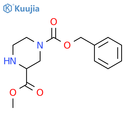(R)-4-N-Cbz-Piperazine-2-Carboxylic Acid Methyl Ester structure