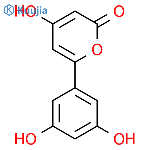 2H-PYRAN-2-ONE, 6-(3,5-DIHYDROXYPHENYL)-4-HYDROXY- structure