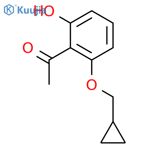 1-(2-(Cyclopropylmethoxy)-6-hydroxyphenyl)ethanone structure