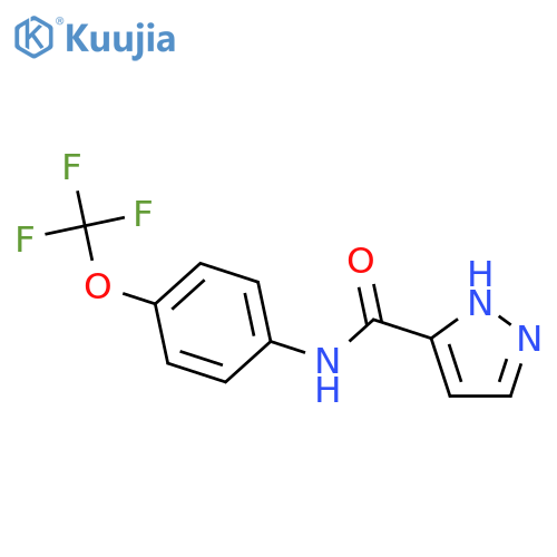 1H-Pyrazole-3-carboxylic acid (4-trifluoromethoxy-phenyl)-amide structure